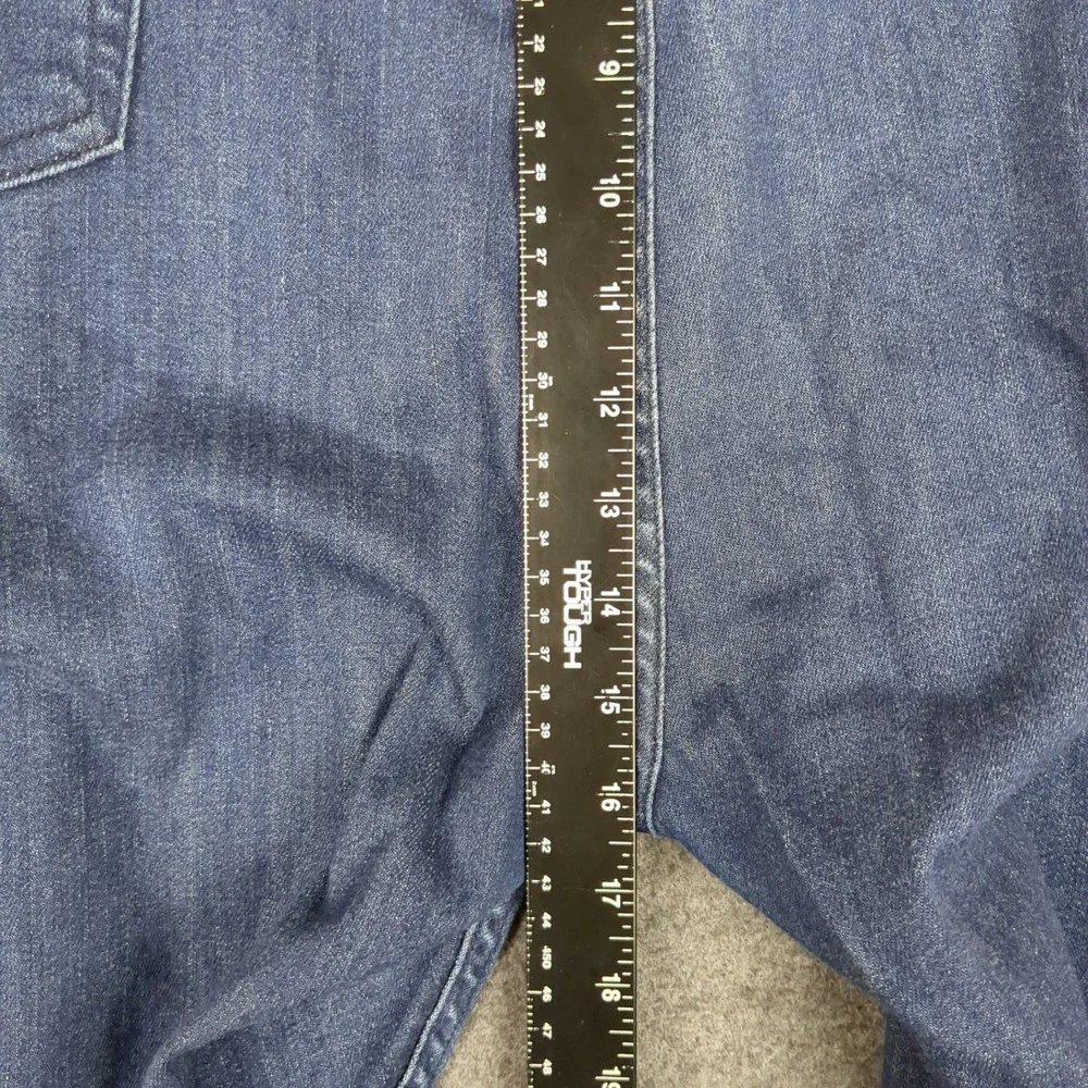 Levis 502 Taper Mens‎ Jeans 48x32 Dark Wash Blue Stretch Denim